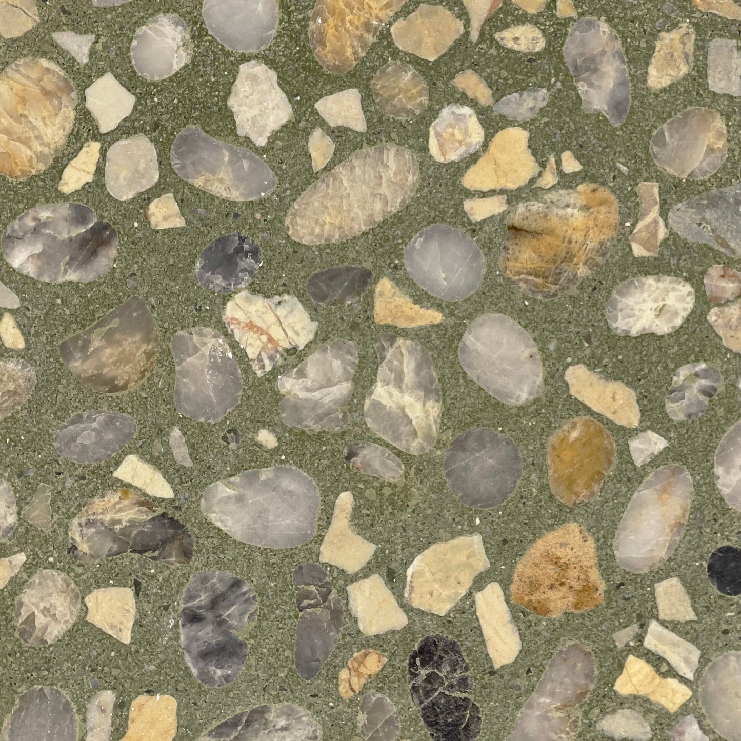 Palm Tree Terrazzo - Medium Size Stone Grains
