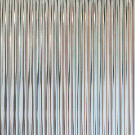 Clear Fluted Glass