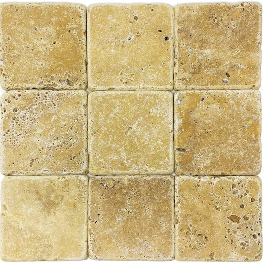 Tumbled Yellow Travertine  -  Giallo
