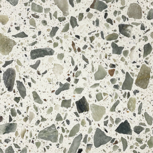 Cream Quartzite Terrazzo - Medium Size Stone Grains
