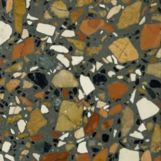 Wild Green Terrazzo - Medium Size Stone Grains