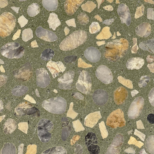 Palm Tree Terrazzo - Medium Size Stone Grains